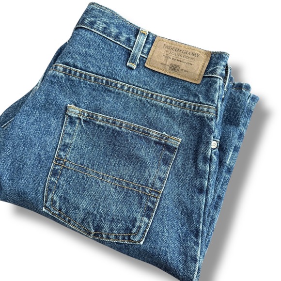 Faded Glory Other - Faded Glory Relaxed Fit Jeans Mens 38x32 Blue Denim Straight‎ Leg Pants Vintage